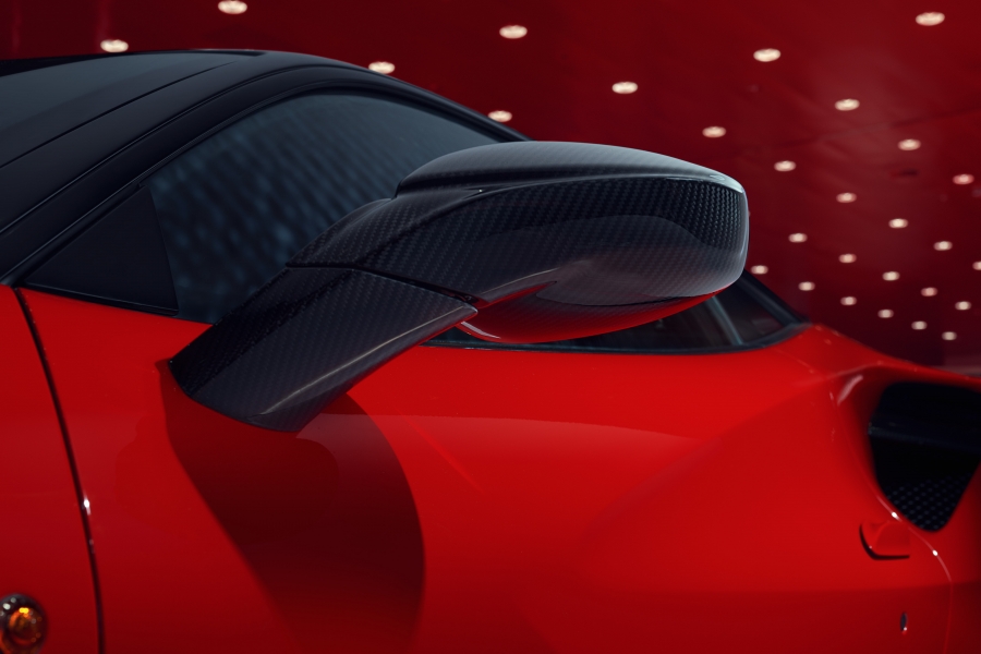 488 FULL CARBON MIRROR SET