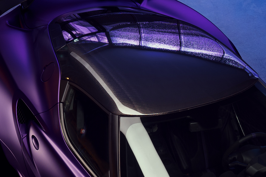 4C CARBON ROOF SHELL RAW
